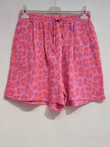 LEO Shorts aus Baumwollgaze