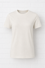 Umweltfreundliches Unisex-T-Shirt aus Biobaumwolle und Leinen - VERSCHIEDENE FARBTYPEN