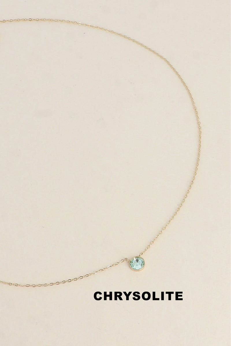 Edelstahl-Halskette mit Swarovski®-Kristallen- HELLER FRÜHLING SOMMER