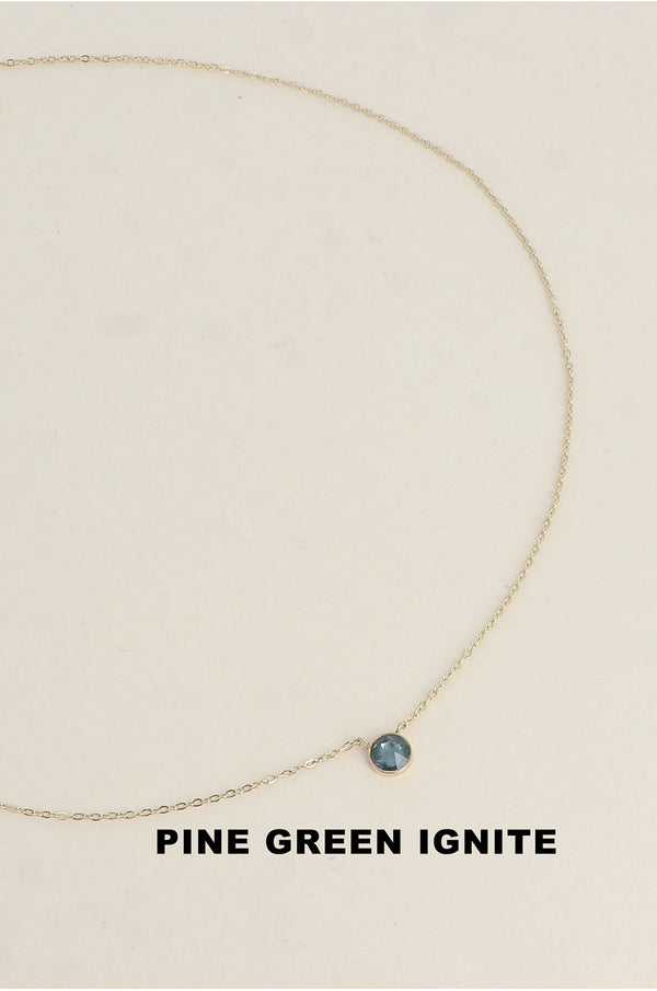 Edelstahl-Halskette mit Swarovski®-Kristallen- 4 JAHRESZEITEN