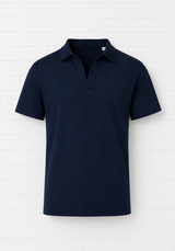 Umweltfreundliches Leinen- Polohemd MEN- Twilight Winter