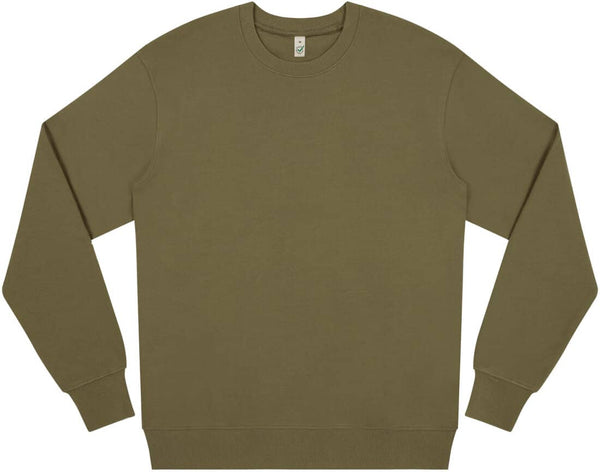 Earth Positive Sweatshirt- Faded Khaki- Herbst