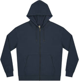 Earth Positive Zip-up Hoodie- Denim Blue- 360°