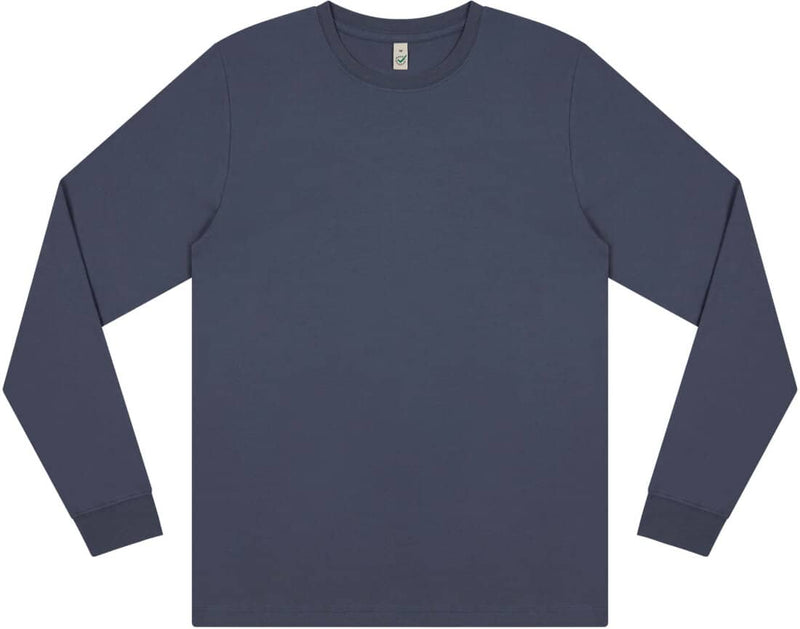 BIO COTTON LONGSLEEVE - FADED NAVY- Dunkler Sommer