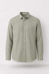 Vorgewaschenes Leinen-Hemd MEN- Delight Spring