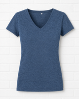 Klassisches Bio T- Shirt mit V- Ausschnitt -TWILIGHT WINTER