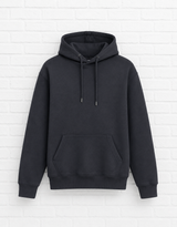 BIO COTTON HOODIE- DARK GREY SOLID- SMART SUMMER