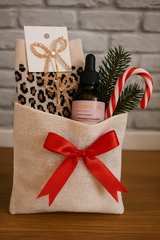 Kleine Tasche aus Jute-Baumwollmischgewebe