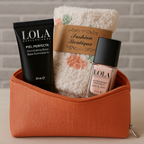 Kleine Tasche aus Jute-Baumwollmischgewebe- DUNKLER FRÜHLING SOMMER