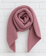 Schmaler Strickschal- Dusty Rose- 360°