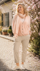 Nachhaltige Alpaka Strickweste in BIO QUALITÄT - DELIGHT SPRING