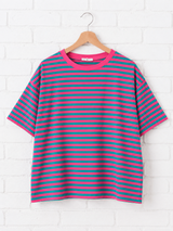 Gestreiftes T-Shirt mit Rundhalsausschnitt- NEW WINTER
