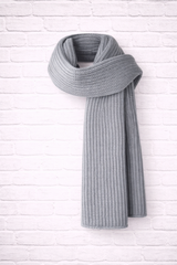 ECO FRIENDLY STRICKSCHAL- GRAU - SMART SUMMER