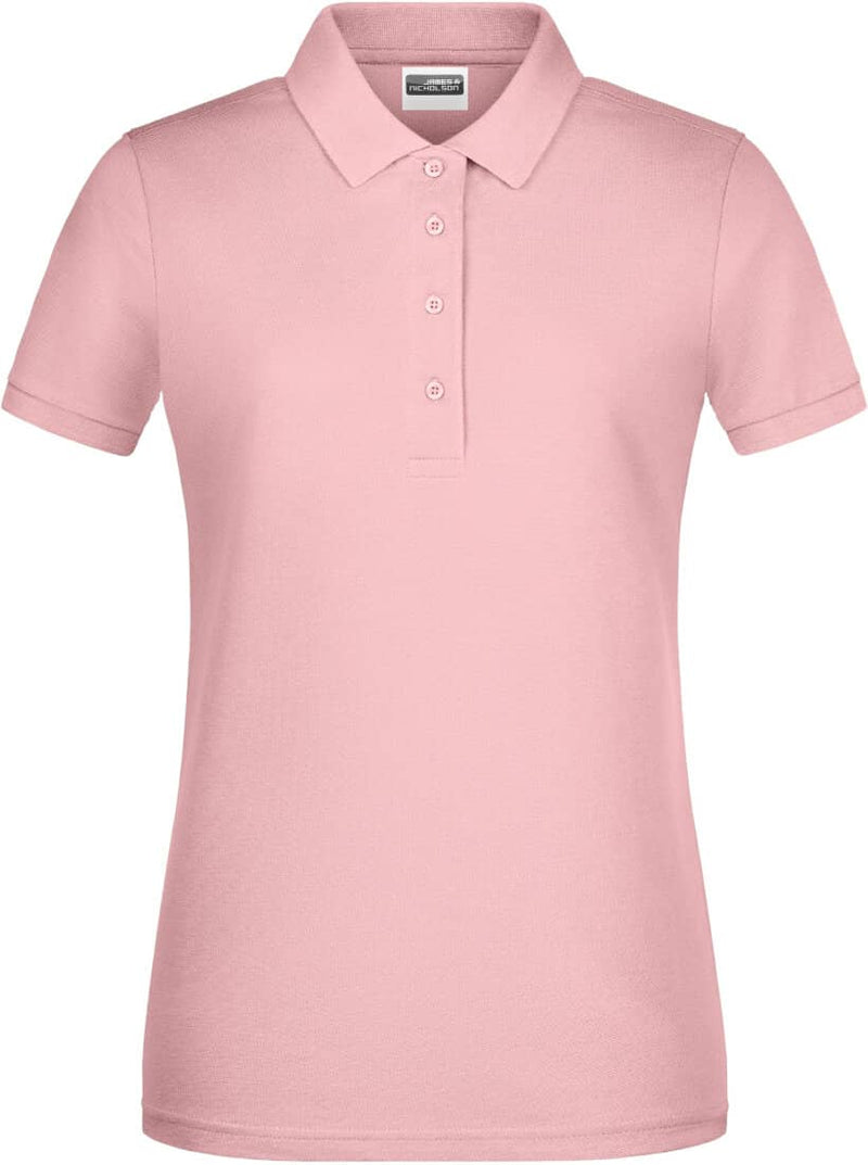 Bio- Cotton Poloshirt-Hellrosa