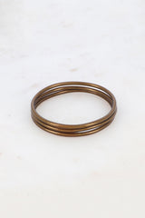 Buddhistischer Armreif Set Kastanie 5 Stück- HERBST WINTER