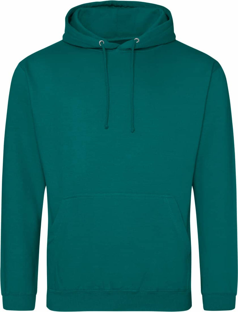 COLLAGE HOODIE UNISEX- JADE- GEDECKTER WINTER