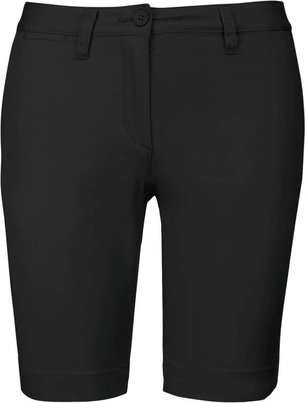Chino-Bermuda-Shorts- Schwarz
