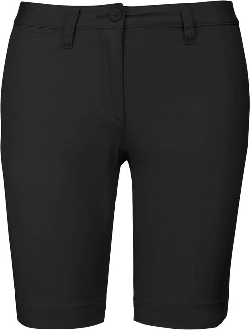 Chino-Bermuda-Shorts- Schwarz
