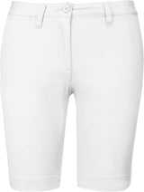 Chino-Bermuda-Shorts- Weiß