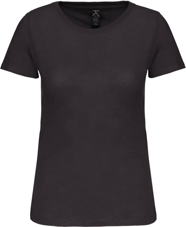 Bio-T-Shirt mit Rundhalsausschnitt- Dark Grey