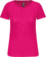 Bio-T-Shirt mit Rundhalsausschnitt- Fuchsia - MAJESTIC WINTER