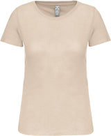 Bio-T-Shirt mit Rundhalsausschnitt- Light Sand - DELIGHT SPRING