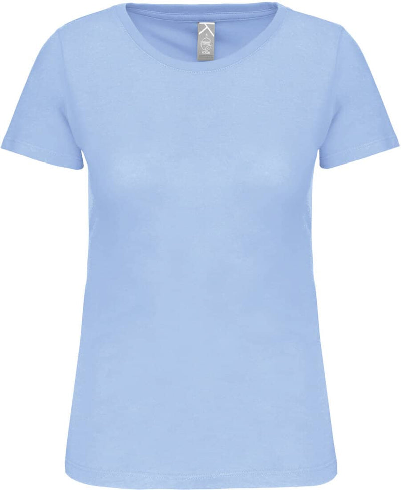 Bio-T-Shirt mit Rundhalsausschnitt- Skyblue