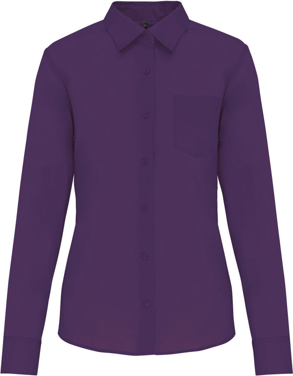 Bluse Langarm- Purple