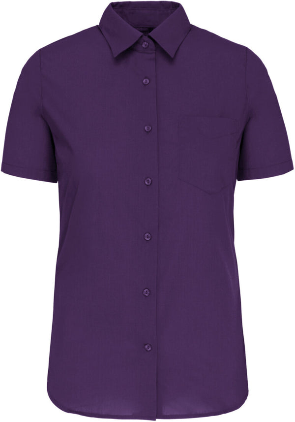 Bluse Kurzarm- Purple