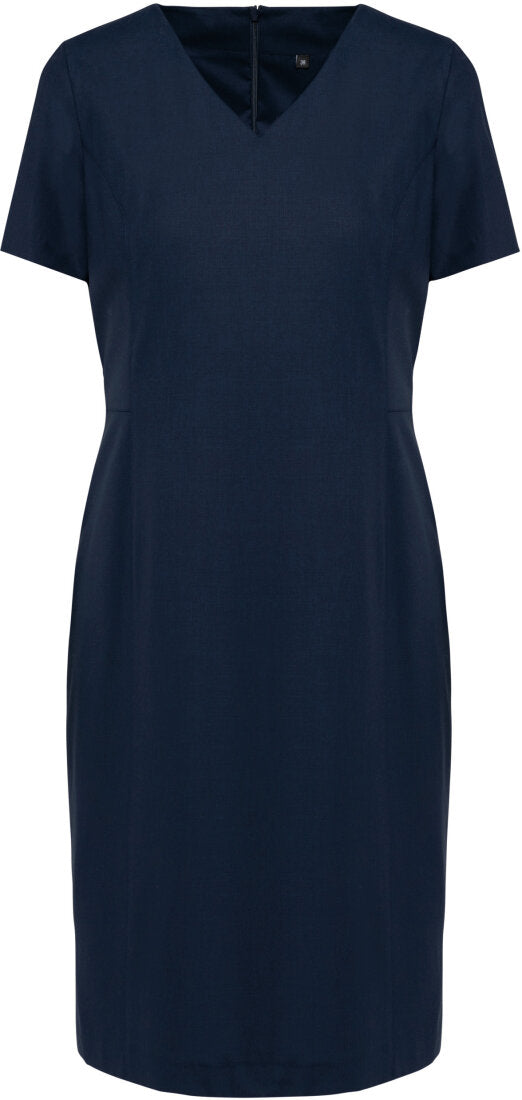 Kleid mit geradem Schnitt- Navy