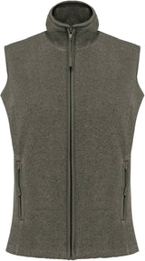 Microfleece Weste- Green Marble Heather - 360°