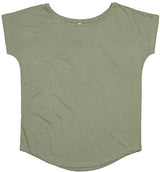 COTTON T- SHIRT LOOSE FIT- SOFT OLIVE - 360°