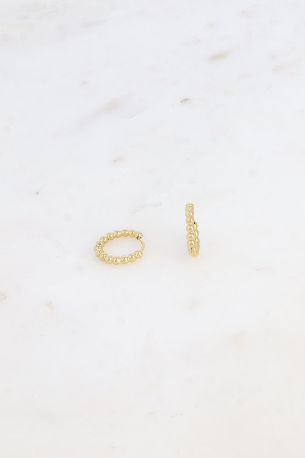 Mini Creole mit Kugeldetails_ Gold