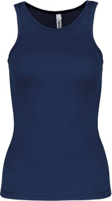 Damen Basic Sport Funktionsshirt ärmellos - French Navy