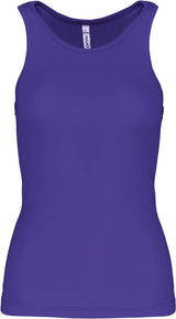 Damen Basic Sport Funktionsshirt ärmellos - Lila