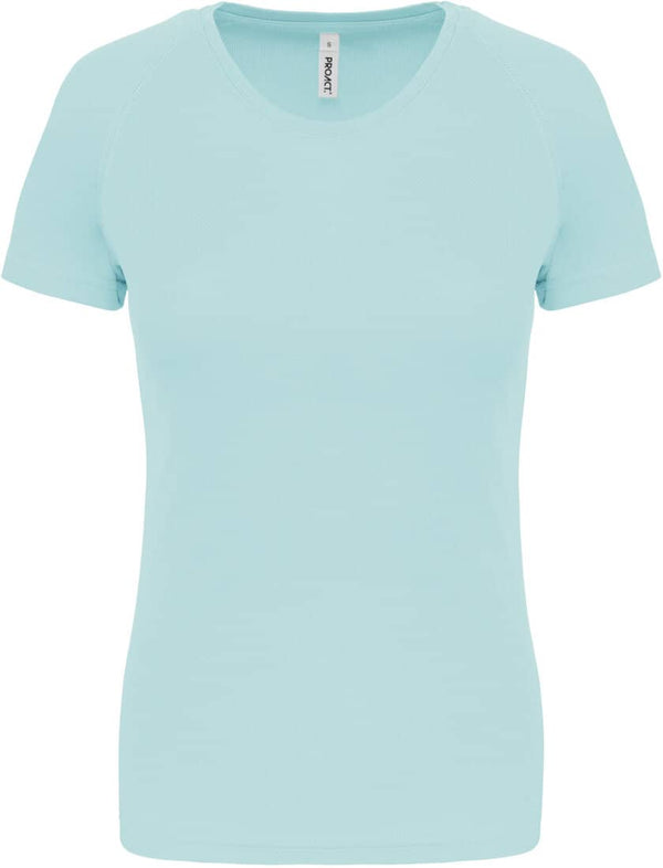 Damen Basic Sport Funktionsshirt Kurzarm - Mint