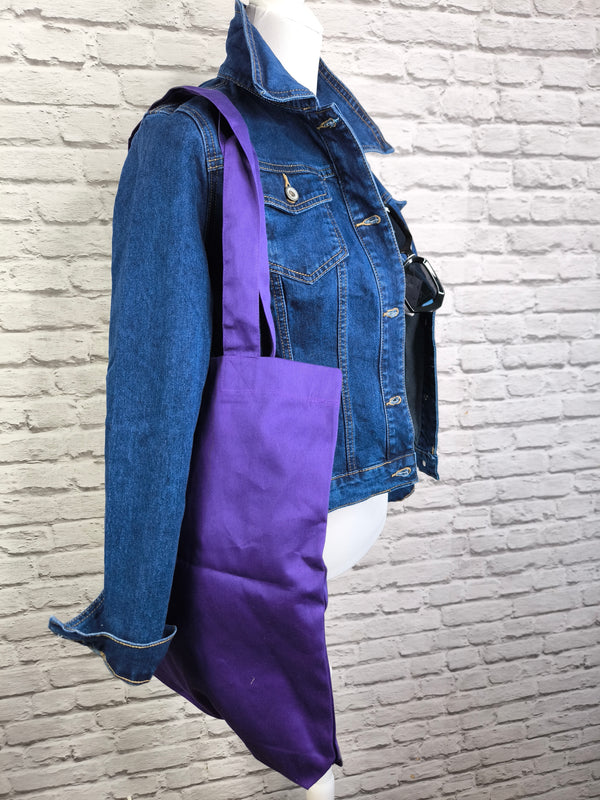 Organic Cotton Bag- Purple uni