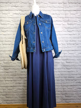 Jeansjacke mit Stretch- Denimblue