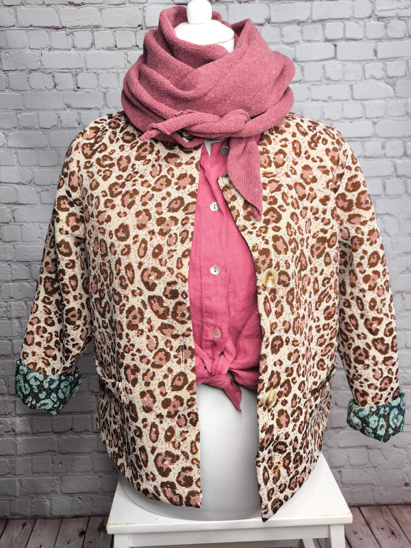 Dreieck Sommertuch Poncho- Beere meliert