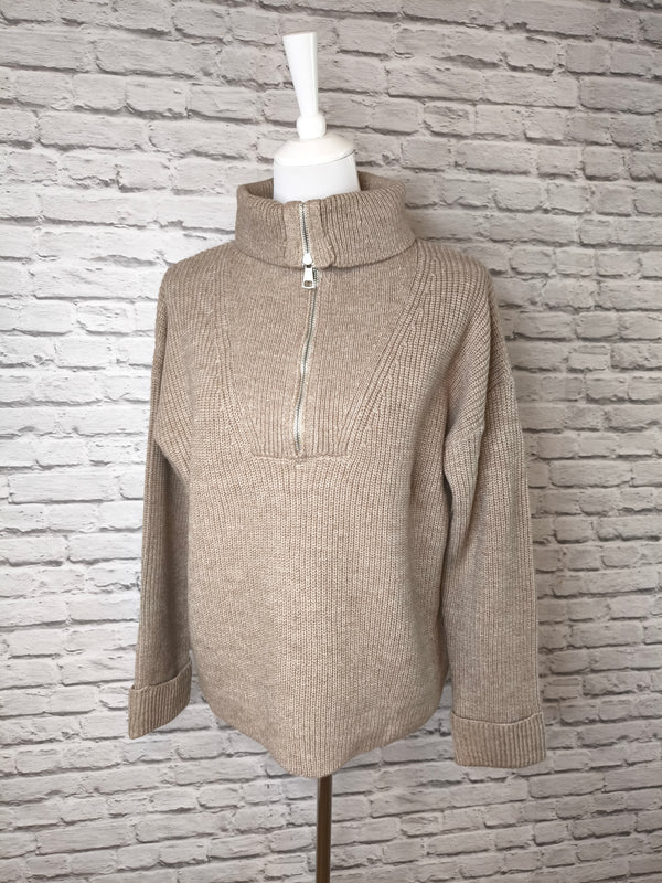 Trojer Strickpullover- Sand