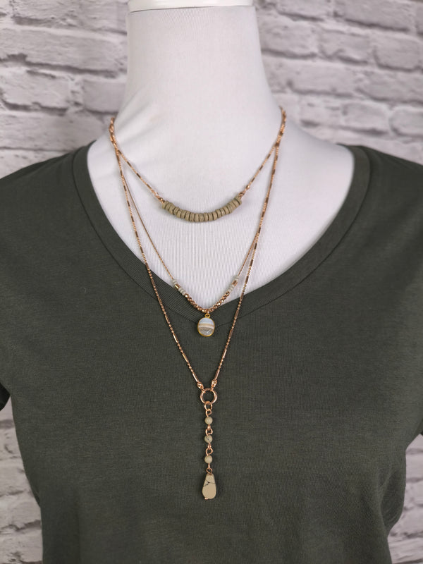 Mehrreihige Boho Kette