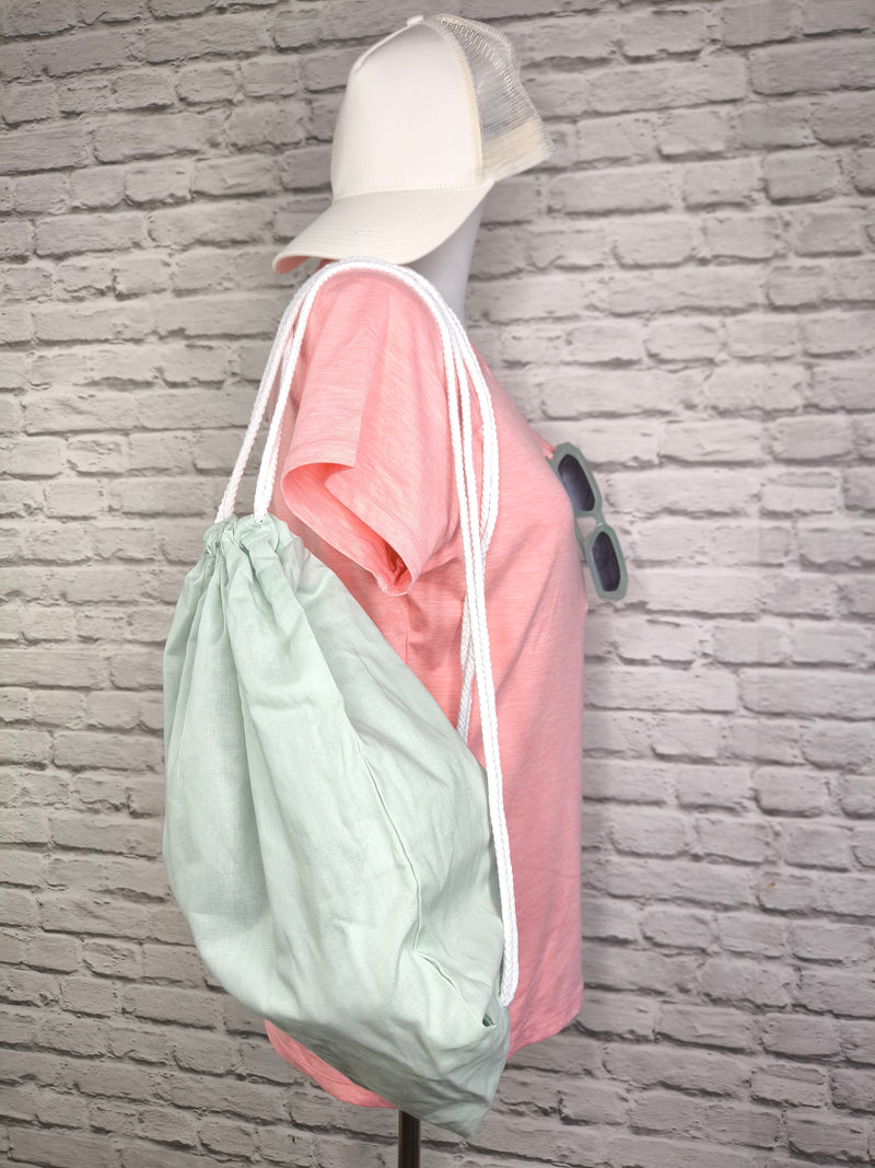 Cotton Gymsac- Mint