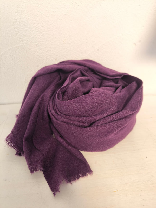 Superweicher Kaschmirschal mit Fransen UNISEX- DUNKLER SOMMER WINTER