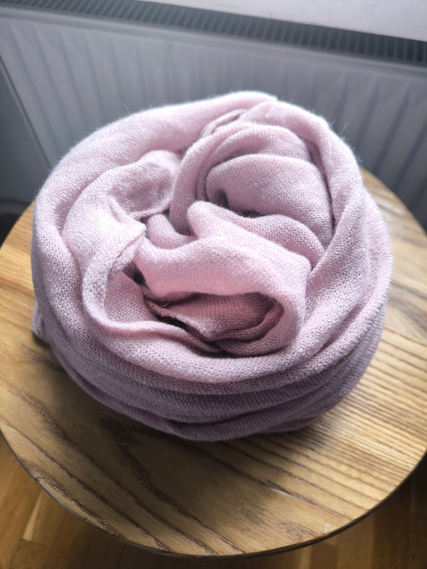 Unifarbener Strickschal - Supersoft - Pastellviolett