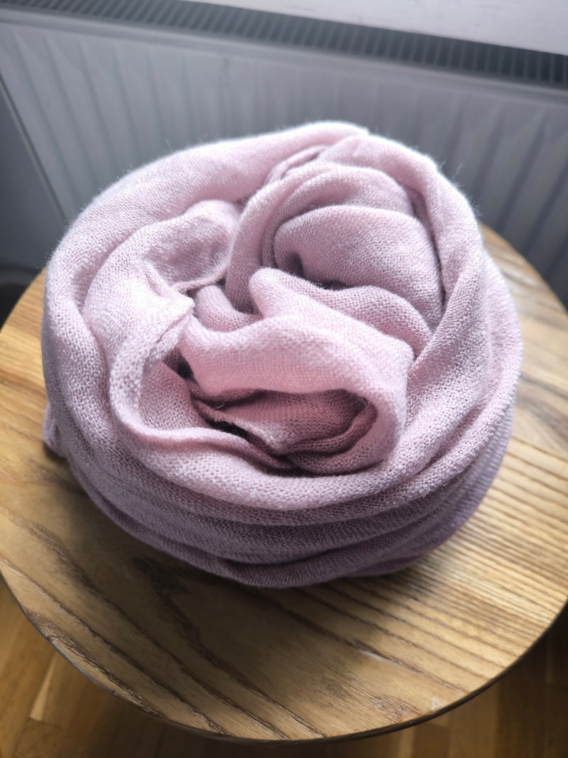 Unifarbener Strickschal - Supersoft - Pastellviolett