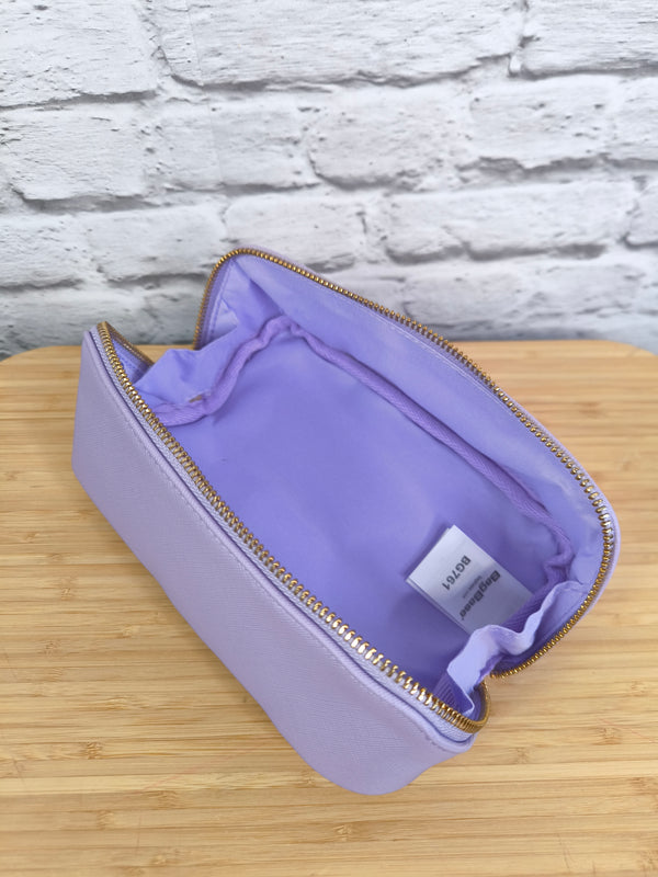 Kosmetik-Etui- Tasche- Flieder