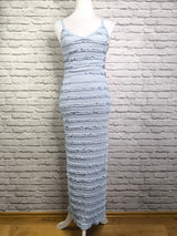 Schlauchkleid- Blaugrau