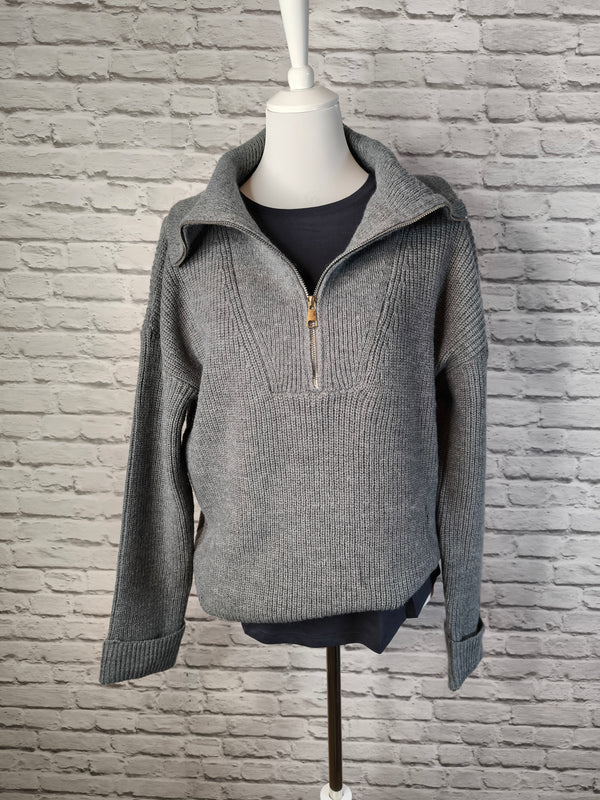 Trojer Strickpullover- Grau