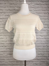 Leichter Viskosepullover- Beige