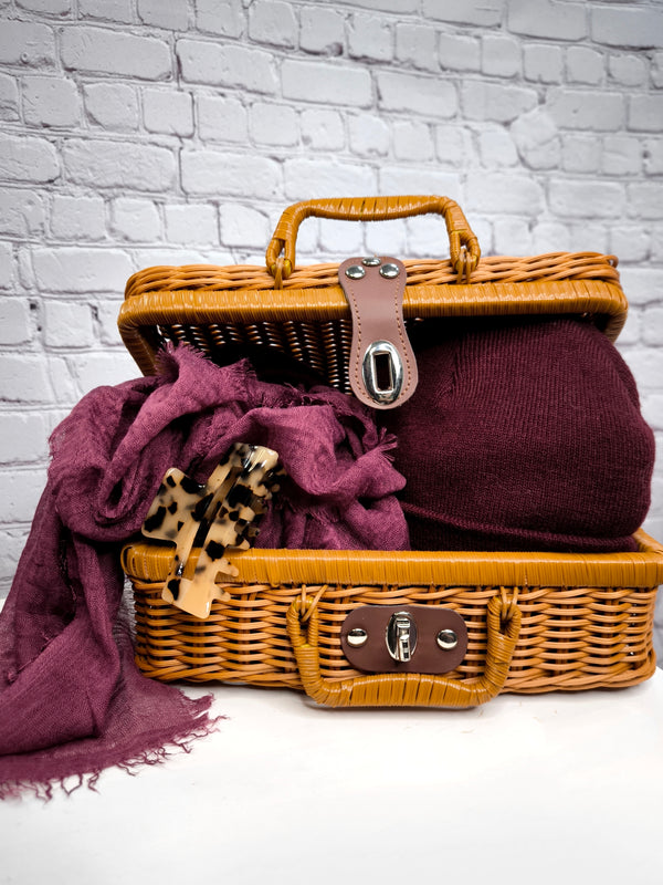 BEANIE - BORDEAUX- HERBST WINTER